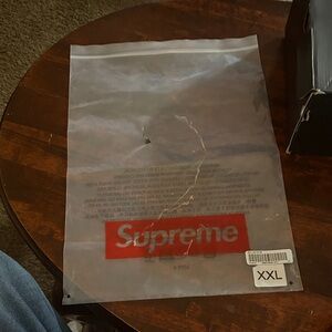 Supreme Transparent Bag with Red Logo shoe box supreme packaging only  box 13